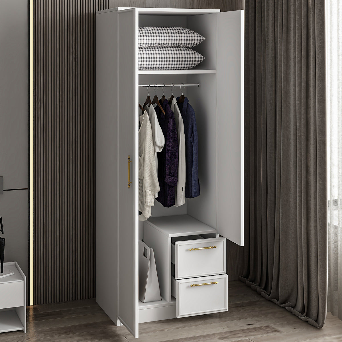 Vespera zweitüriger Kleiderschrank 60/172/45 cm