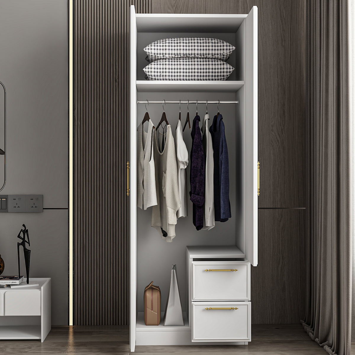 Vespera zweitüriger Kleiderschrank 60/172/45 cm